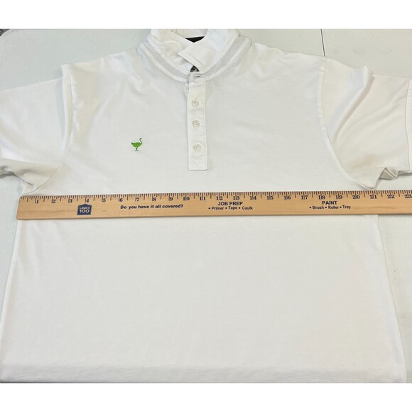 Travis Mathew The Chive Chive Golf White Polo Shirt - Men's Size Large *READ* - Picture 10 of 12